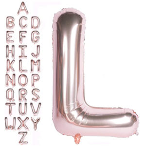Rose Gold Letter Balloon NYC
